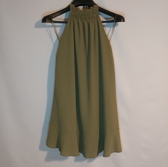 NWT The Fifth Label Green Khaki Halter Dress - Picture 4 of 9
